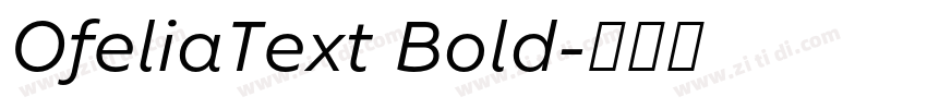 OfeliaText Bold字体转换